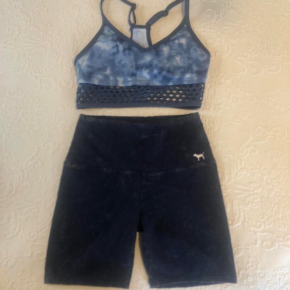 Victoria’s Secret Sports Bra and Shorts Set, Like New